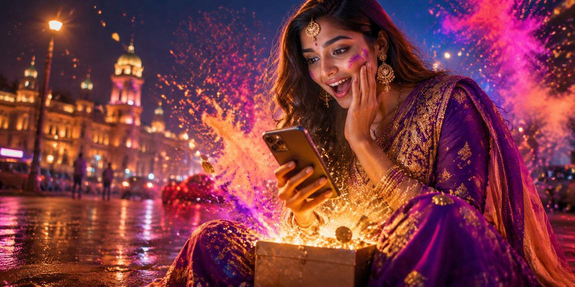 Mumbai players registering for bonuses during Holi